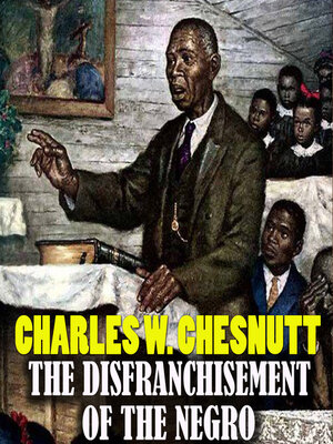 cover image of The Disfranchisement of the Negro